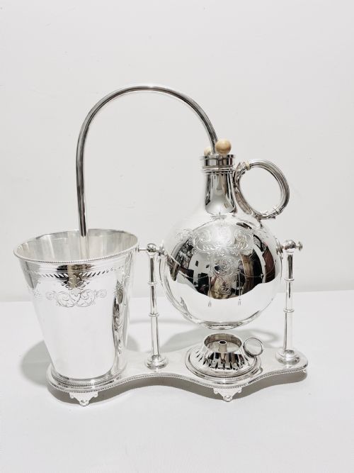 rare antique silver plated coffee machine maker c1880 - CATEGORY: ANTIQUE SILVER - DATED 1880