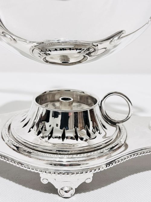 RARE ANTIQUE SILVER PLATED COFFEE MACHINE MAKER C1880 - ADDITIONAL PHOTO 3