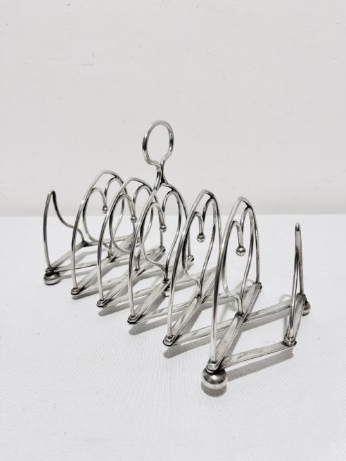 antique silver plated expanding hearts toast rack by asprey c1900 - CATEGORY: ANTIQUE SILVER - DATED 1900