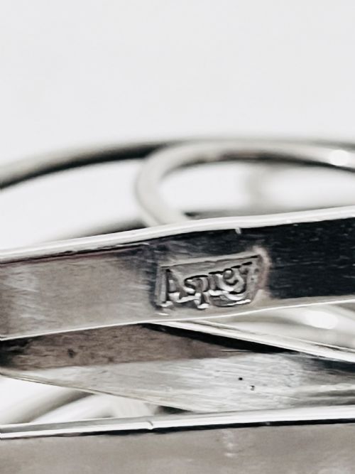 ANTIQUE SILVER PLATED EXPANDING HEARTS TOAST RACK BY ASPREY C1900 - ADDITIONAL PHOTO 6