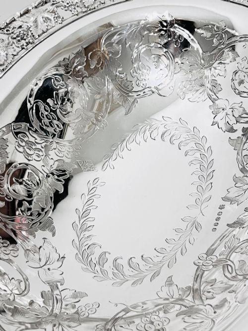 ANTIQUE SILVER PLATED BASKET BY MARTIN HALL CO C1880 - ADDITIONAL PHOTO 3