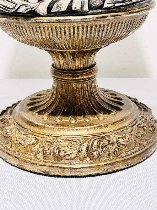 ANTIQUE SILVER PLATED AND GILT PLANTER C1880 - ADDITIONAL PHOTO 1
