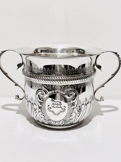 novelty antique silver plated wine cooler by elkington co c1880 - CATEGORY: ANTIQUE SILVER - DATED 1880