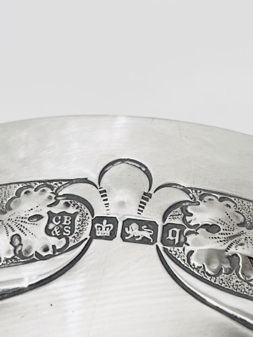 ART NOUVEAU SOLID SILVER GOBLET HALLMARKS FOR SHEFFIELD 1908 BY COOPER BROTHERS SONS - ADDITIONAL PHOTO 5