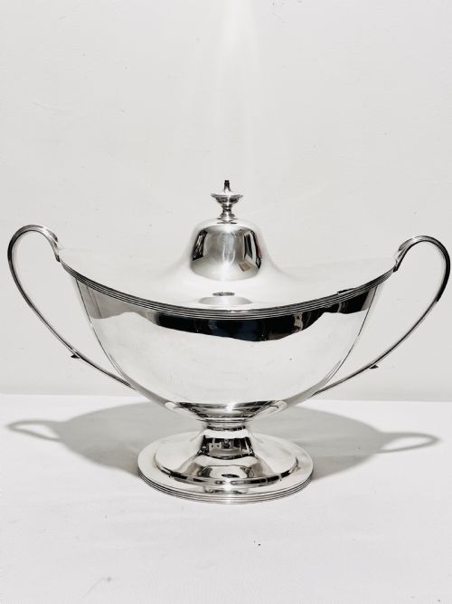 antique silver plated soup tureen by william hutton sons c1880 - CATEGORY: ANTIQUE SILVER - DATED 1880