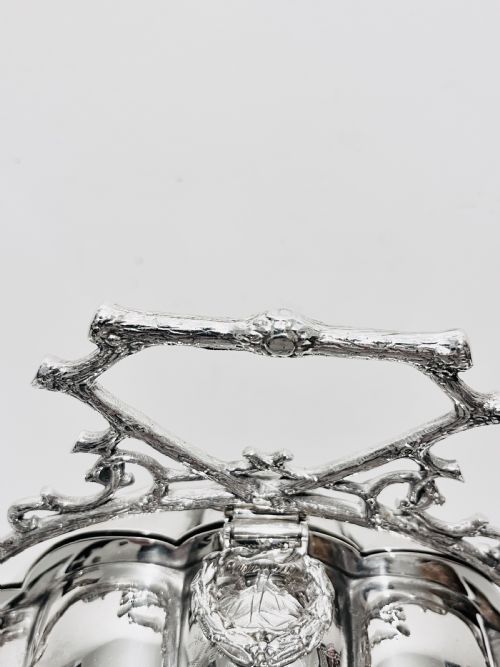 ANTIQUE SILVER PLATED FOLDING BISCUIT BOX OR WARMER BY FENTON BROS C1880 - ADDITIONAL PHOTO 1