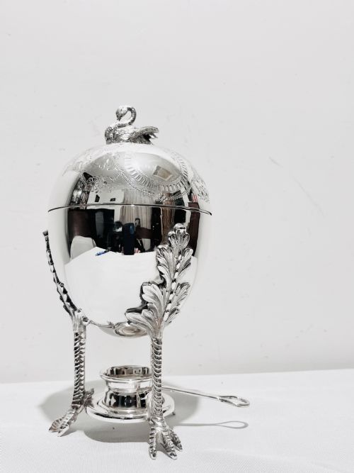 antique silver plated egg boiler or coddler by mappin webb c1880 - CATEGORY: ANTIQUE SILVER - DATED 1880