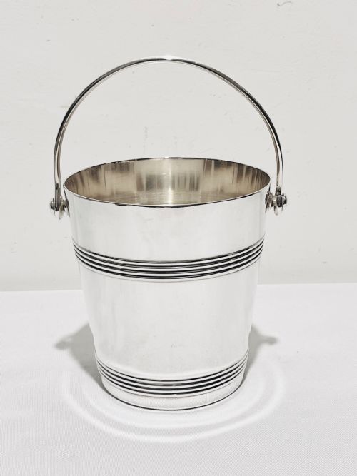 antique silver plated christofle ice pail - CATEGORY: ANTIQUE SILVER - DATED 1910