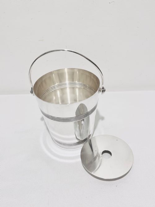ANTIQUE SILVER PLATED CHRISTOFLE ICE PAIL - ADDITIONAL PHOTO 3