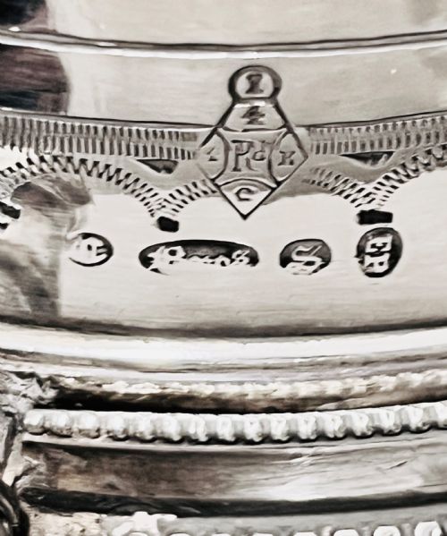 ANTIQUE SILVER PLATED AND CUT GLASS BISCUIT BOX C1870 BY COOPER BROS OF SHEFFIELD - ADDITIONAL PHOTO 11