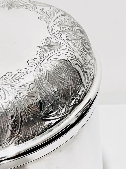 LARGE ANTIQUE SILVER PLATED PEG TANKARD C1880 BY THOMAS BRADBURY SONS - ADDITIONAL PHOTO 5