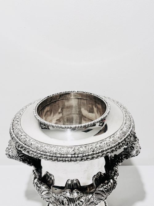 ANTIQUE OLD SHEFFIELD PLATE WINE COOLER C1830 - ADDITIONAL PHOTO 4
