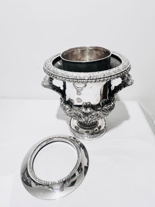 ANTIQUE OLD SHEFFIELD PLATE WINE COOLER C1830 - ADDITIONAL PHOTO 5