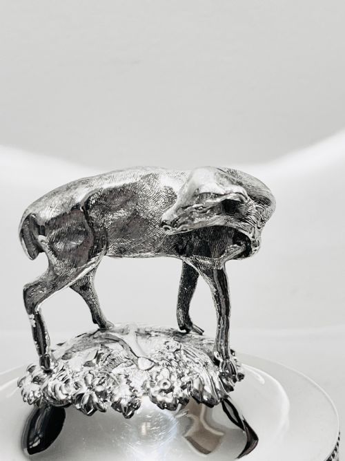 ANTIQUE SILVER PLATED SOUP TUREEN WITH FIGURAL MOUNTS C1880 - ADDITIONAL PHOTO 3