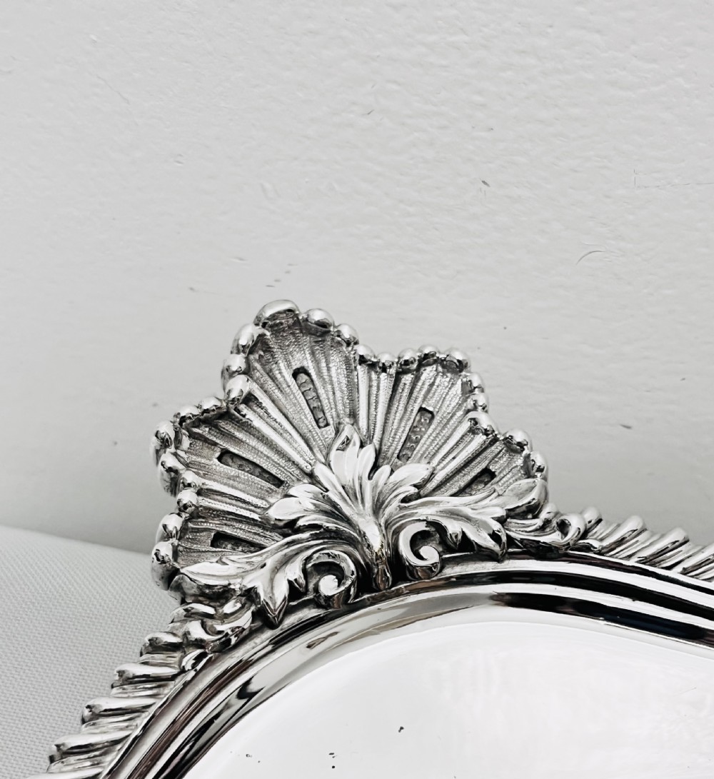 Victorian silver plated serving trays by Elkington & Co c1880 View II