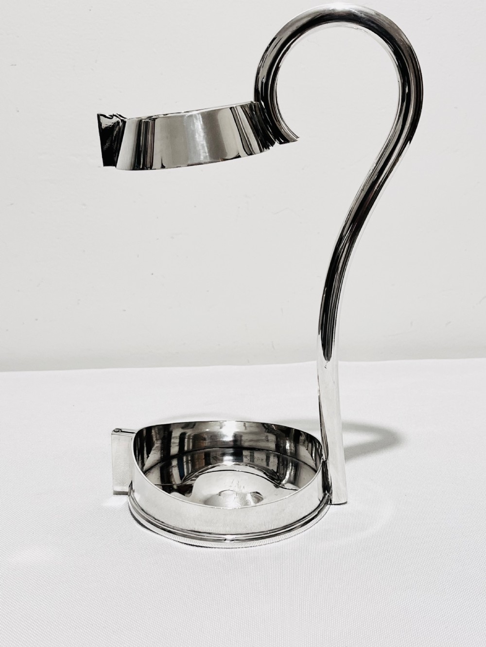 Antique silver plated wine or port bottle holder by Mappin & Webb c1910