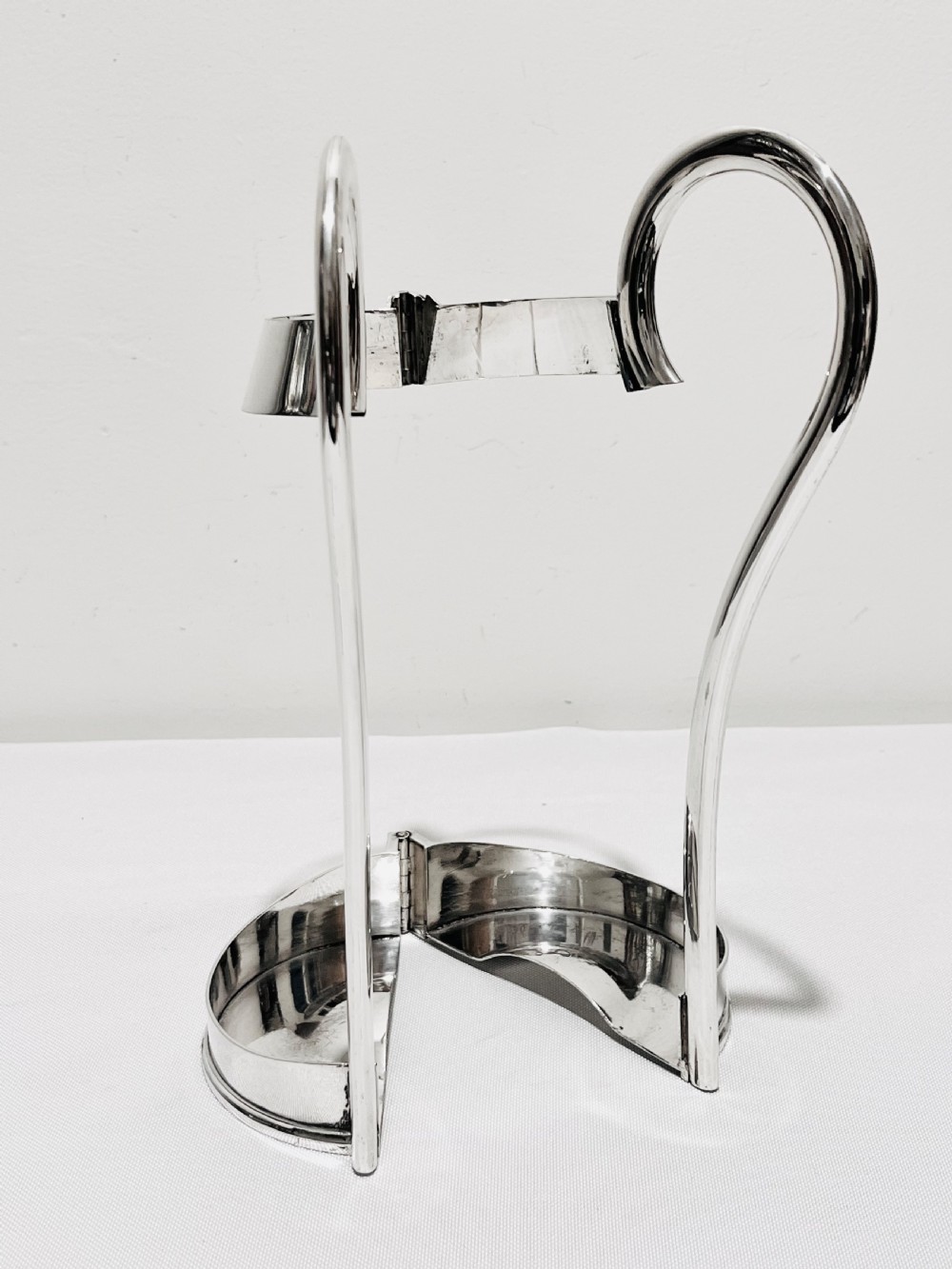 Antique silver plated wine or port bottle holder by Mappin & Webb c1910 View IV