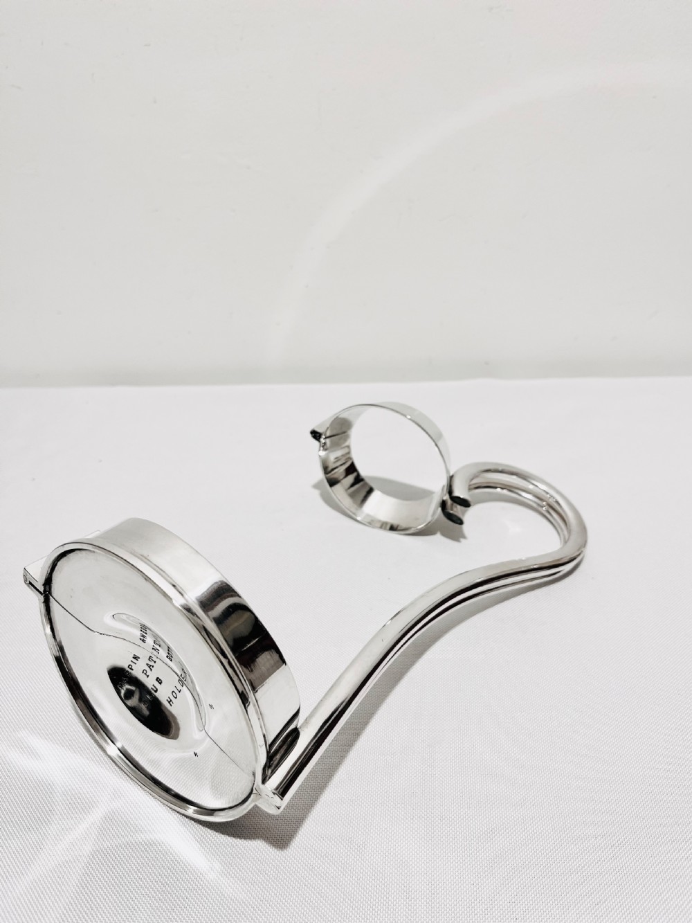 Antique silver plated wine or port bottle holder by Mappin & Webb c1910 View VII
