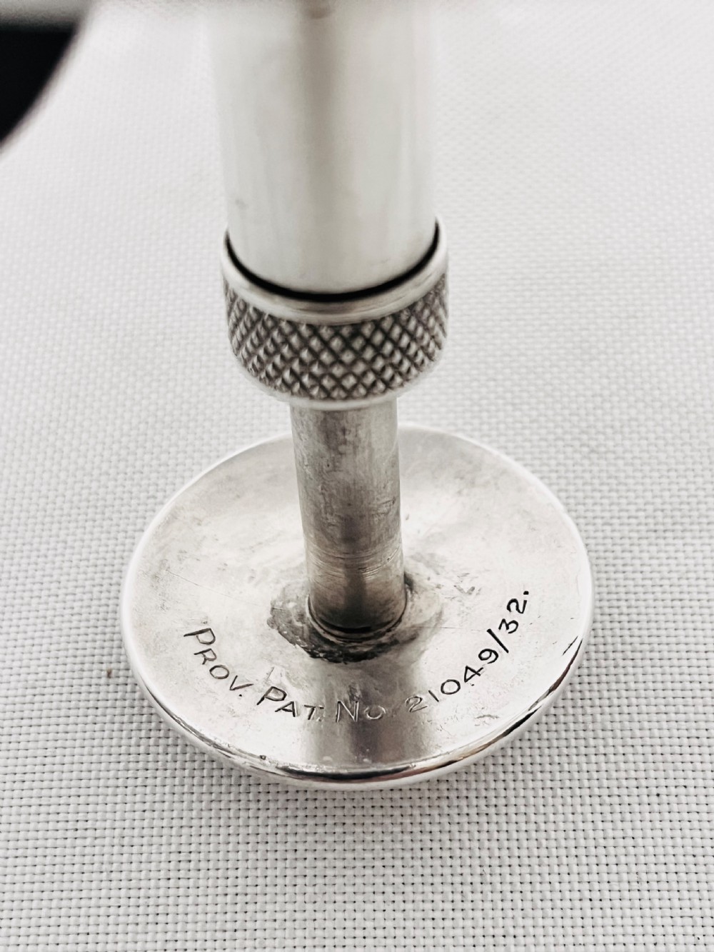 Silver plated & glass pump action cocktail mixer c1930 View IV