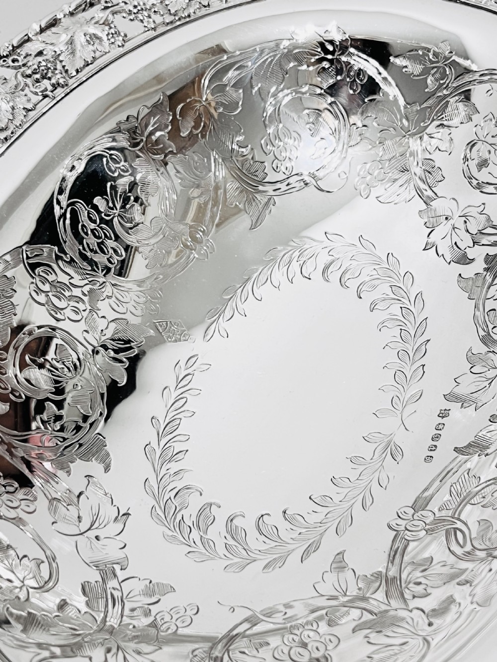 Antique silver plated basket by Martin Hall & Co c1880 View IV