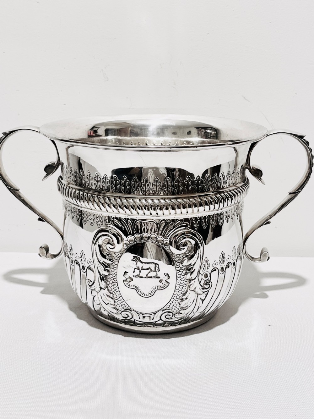 Novelty antique silver plated wine cooler by Elkington & Co c1880