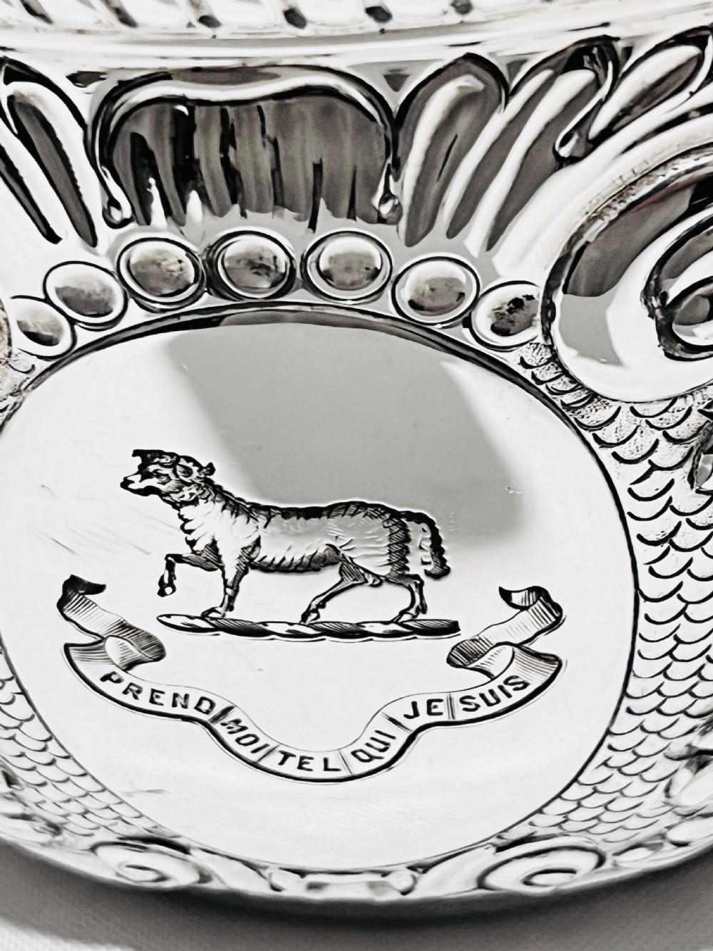 Novelty antique silver plated wine cooler by Elkington & Co c1880 View IV