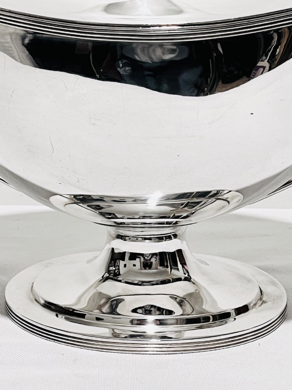 Antique silver plated soup tureen by William Hutton & Sons c1880 View III