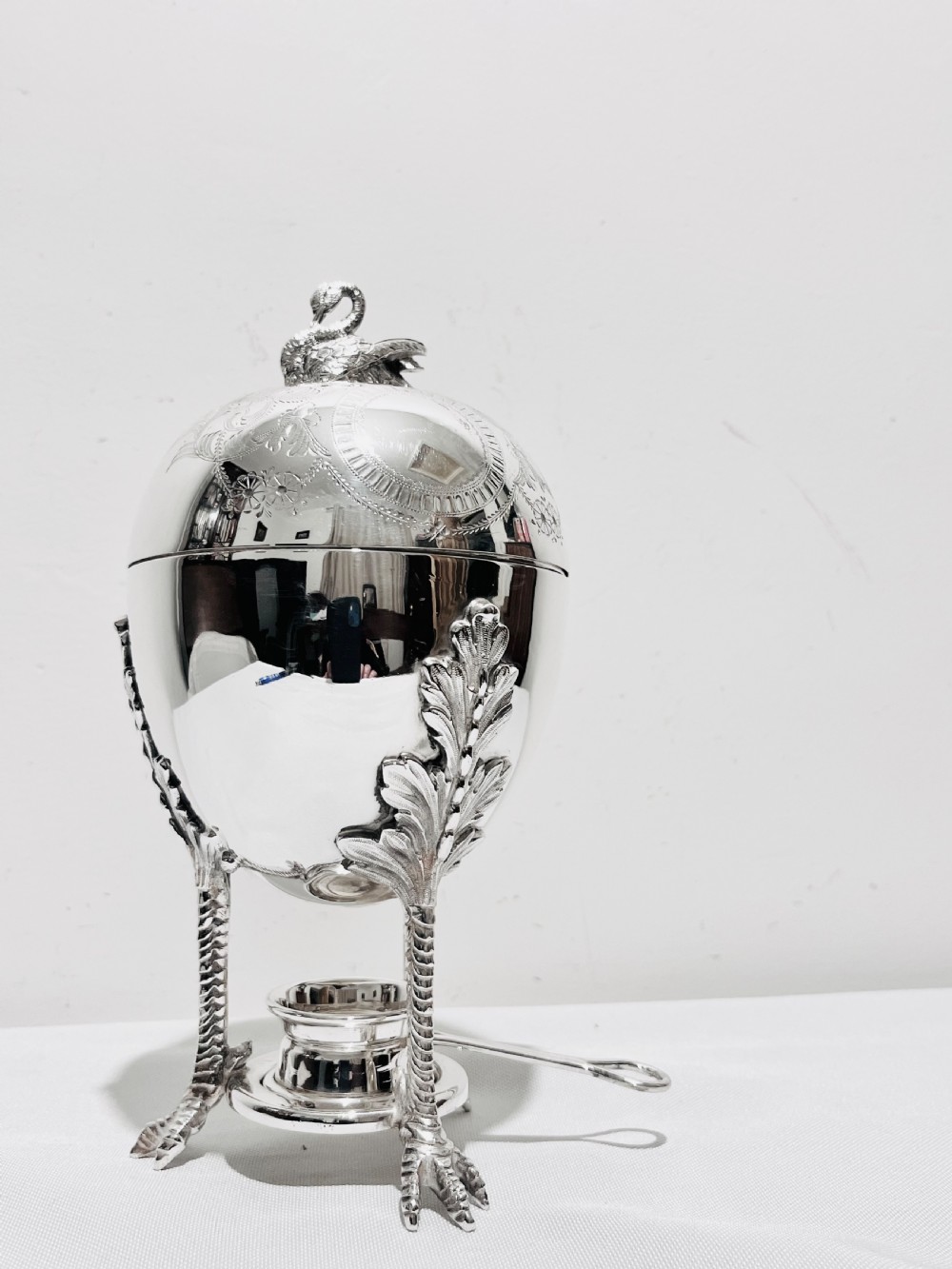 Antique silver plated egg boiler or coddler by Mappin & Webb c1880