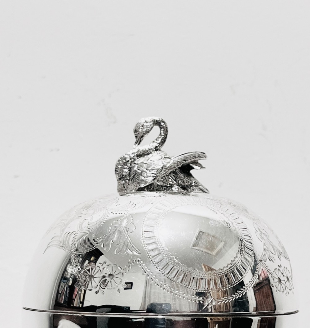 Antique silver plated egg boiler or coddler by Mappin & Webb c1880 View II