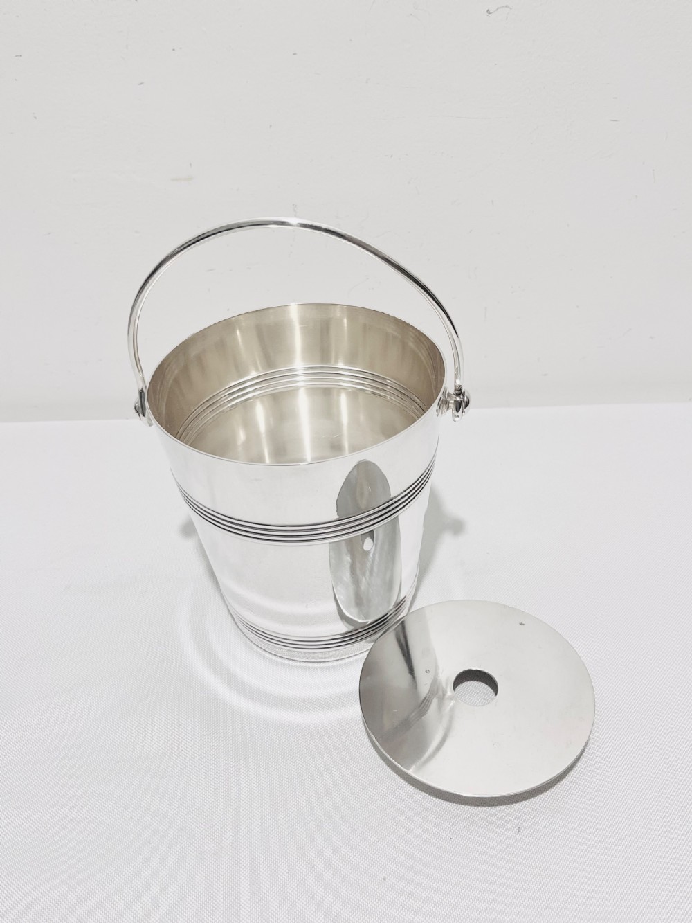 Antique silver plated  Christofle ice pail View IV