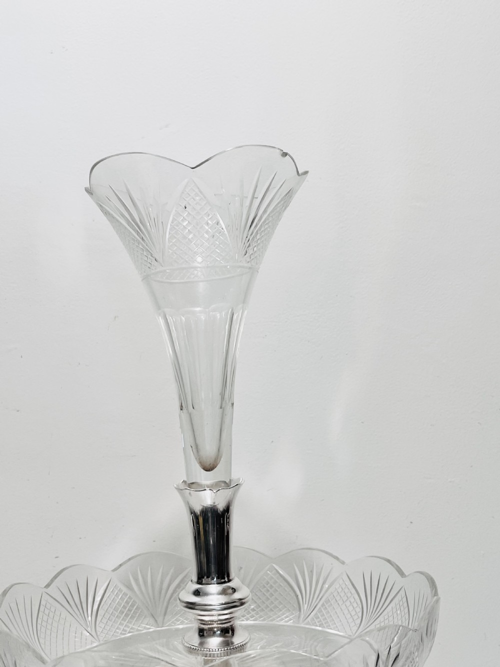 Antique silver plated centrepiece with stags by James Dixon & Sons c1880 View V