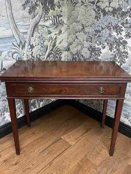 19th century mahogany tea table 