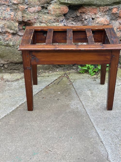 C19th Stained Pine Luggage Stand