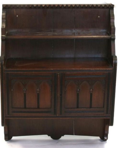 Victorian Reformed Gothic Wall Cupboard
