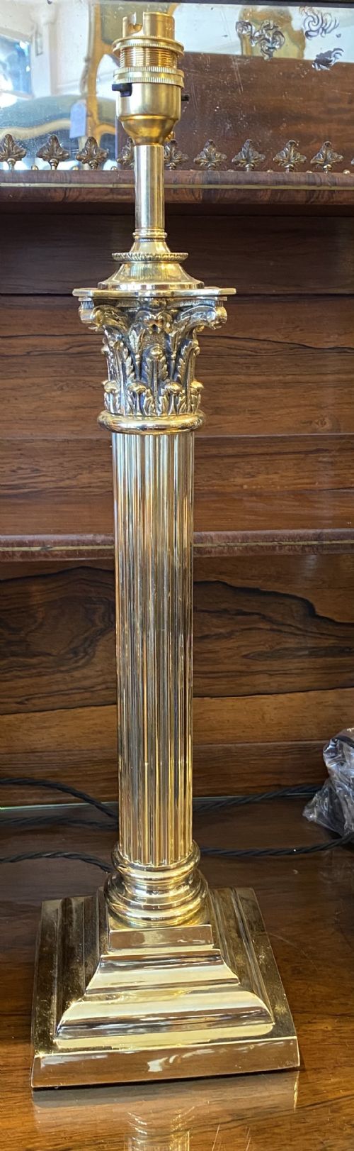 Large Corinthian Column Table Lamp