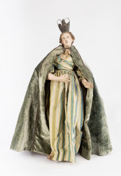 C18th Large  Neapolitan Crib Figure of the Madonna