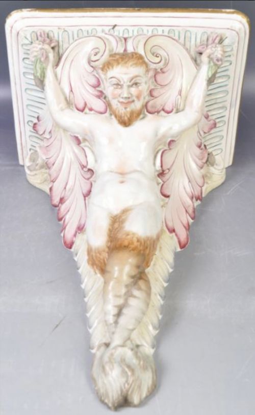 C19th Pearl Ware Wall Sconce