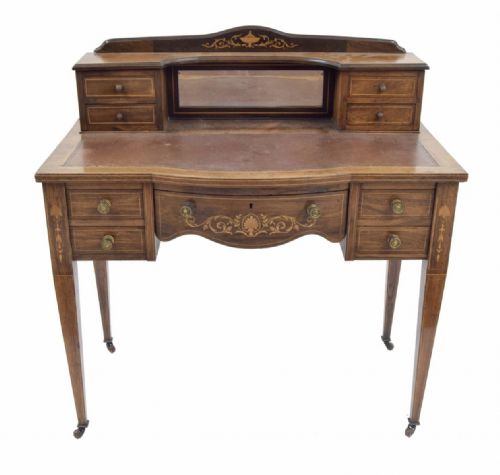 Edwardian Rosewood Inlaid Desk
