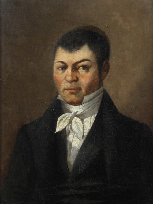 EARLY C19TH SMALL OIL ON CANVAS OF A GENTLEMAN - ADDITIONAL PHOTO 3