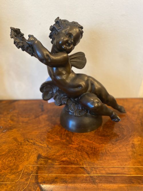 C19th Bronze Cherub