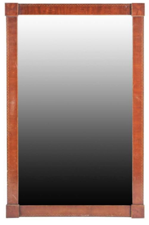 George III Inlaid Mahogany Veneered Mirror