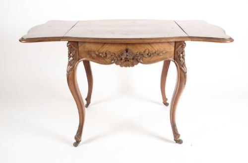 Louis XV Style Low Sofa Table in King Wood