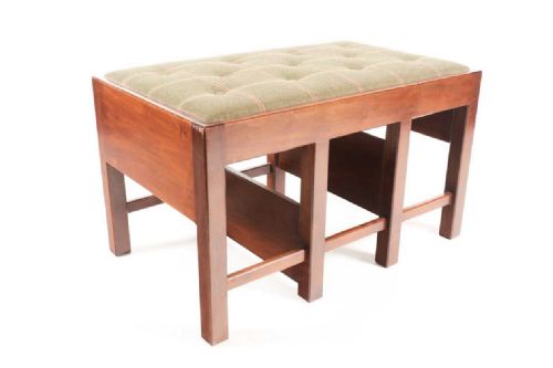 George III Style Metamorphic Library Stool