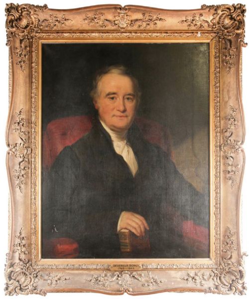 Oil Painting Portrait of Devereux Bowly 1765-1848