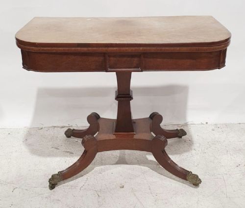 Regency Faded Mahogany Card Table