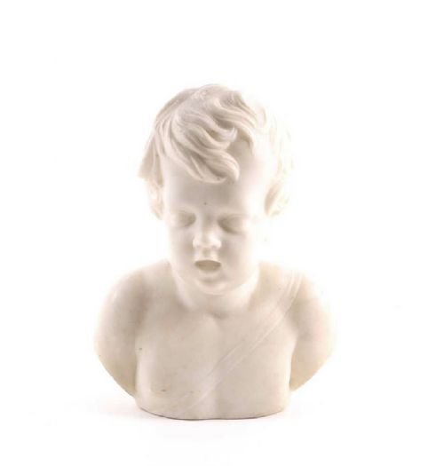 Italian Marble Bust of a Boy