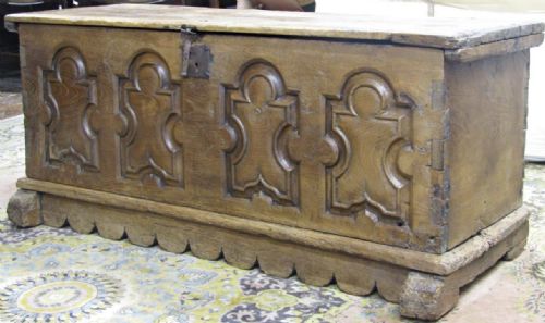 C17th Italian  Chestnut Cassonne