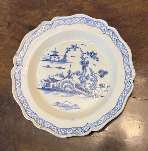 C1780-90 Pearlware Liverpool Plate