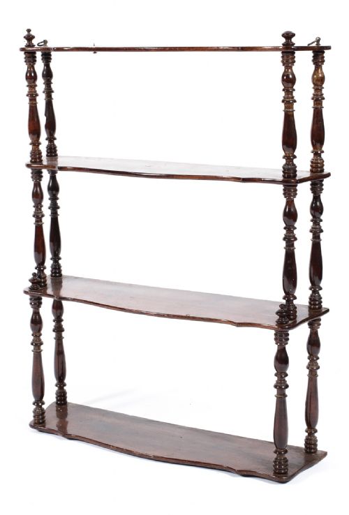 Set of Mahogany Wall Shelves