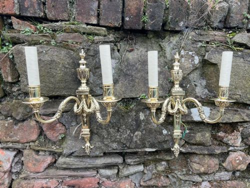 Pair of Adams Style Edwardian Wall Lights